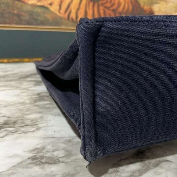 HERMES Fourre Tout MM Tote Bag Canvas Authentic Vintage. - Picture 7 of 12